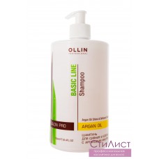 Шампунь для сияния и блеска с аргановым маслом Ollin Basic Line Argan Oil Shine & Brilliance Shampoo 750 мл